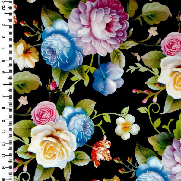 Heat Transfer Vinyl For Apparel - Pattern - Flowers Dark