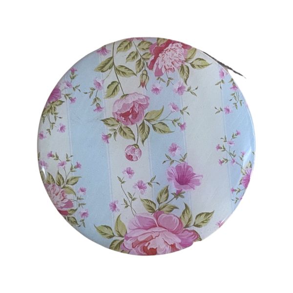 Cabinet Door Knob - Flowers Blue and White