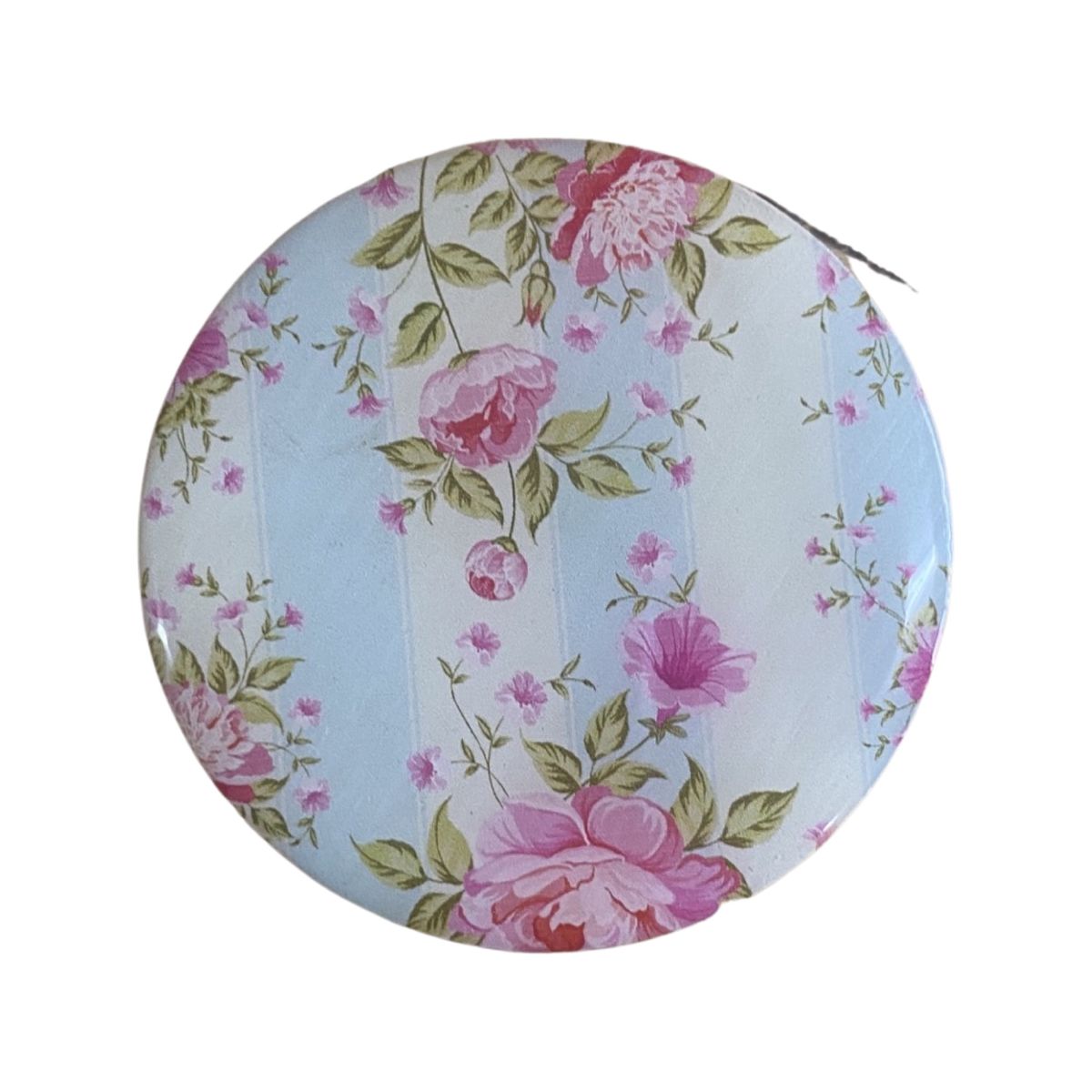 Cabinet Door Knob - Flowers Blue and White