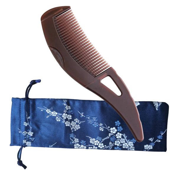 Dandruff Massage Comb for Scalp Health &amp; Hair Quality with a Blue Bag