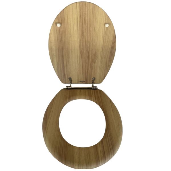 Lifespace Leading Design Premium Wood Toilet Seat - Oak