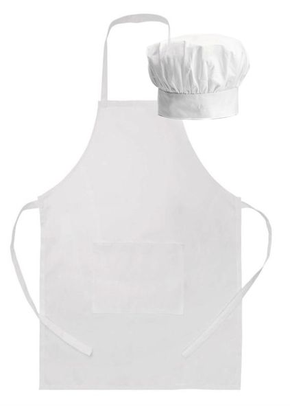 Chef Hat and Apron White