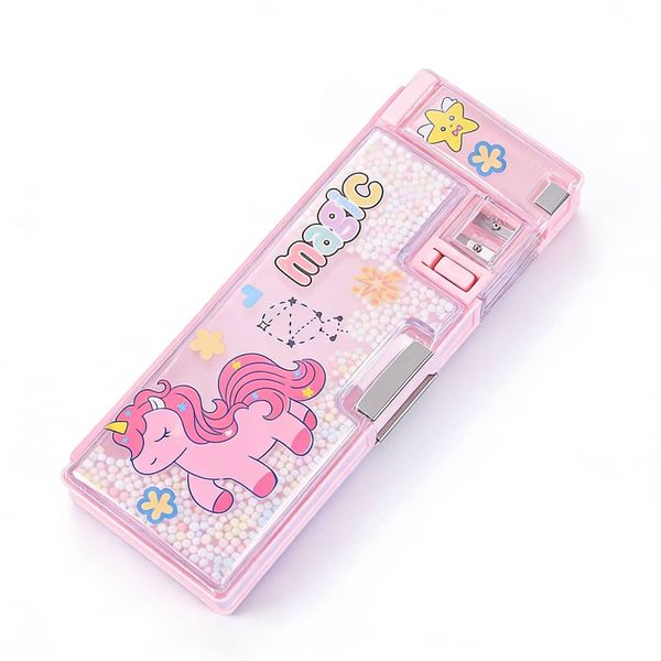 Pop Up Multifunction Pencil Case, Cute Cartoon Pen Box Organizer