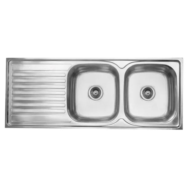 Drop in Sink Dc1248l-Deb 1200x480mm 90 Waste Ss