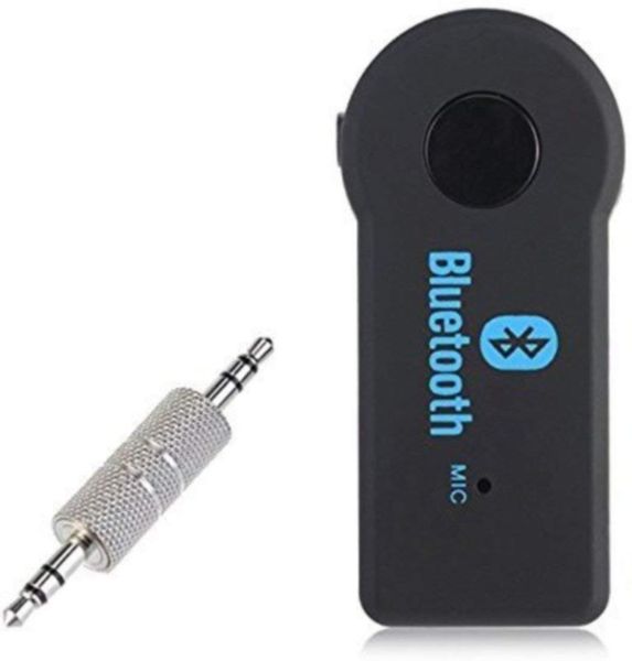 Wireless Bluetooth Receiver 3.5 mm Audio Adapter AUX for Car/Home-Black