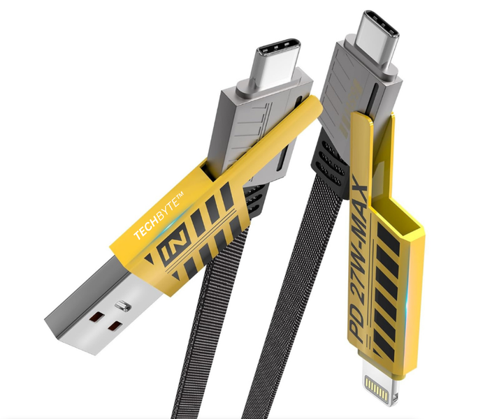 65/27W 4 In 1 High-Speed Transmission Data Fast Charging Cable