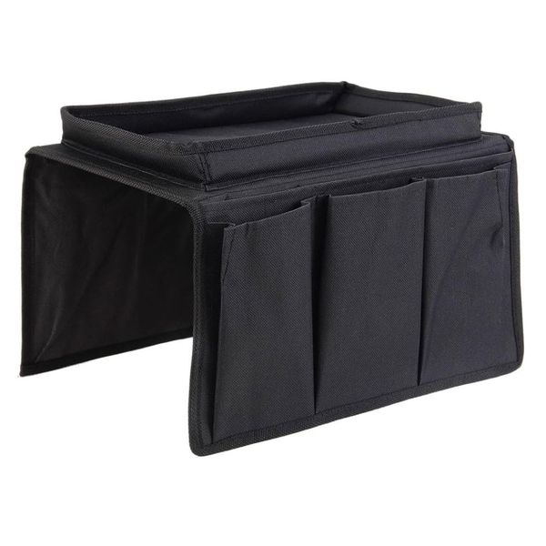 Home Office Multi Purpose Foldable Sofa Armrest Storage Organiser Bag - 54cm