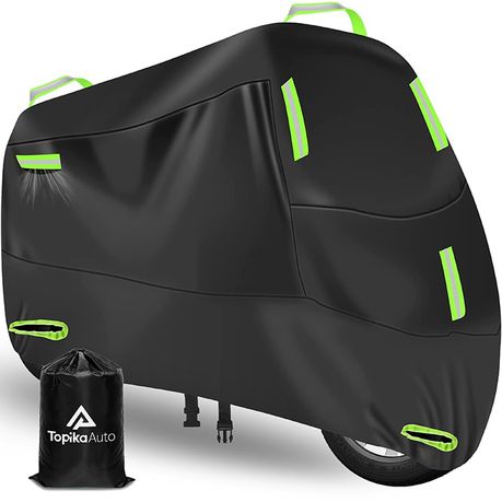 TopikaAuto - 4 Sizes Motorcycle Cover Waterproof Outdoor Heavy Duty 210D PU Image