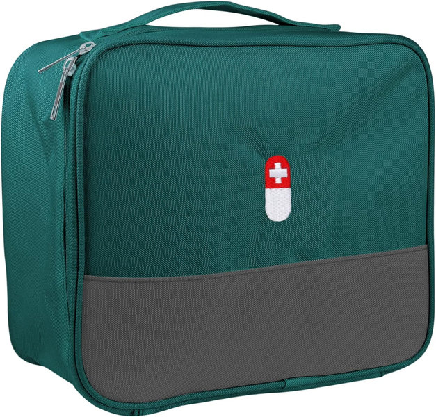 First Aid Bag, Empty Medical Supplies Organizer Bag Portable Trauma Kit