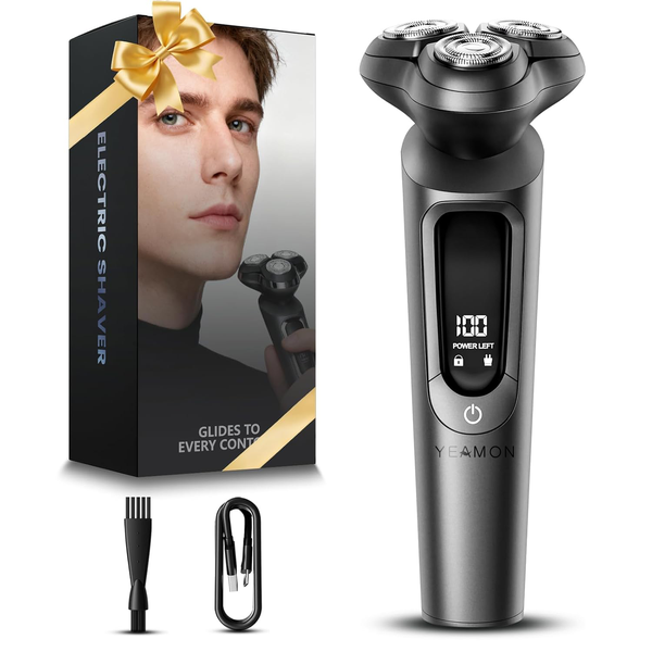 Electric Razor for Men | IPX8 Waterproof 3D Flex Blades, Pop-Up Trimmer