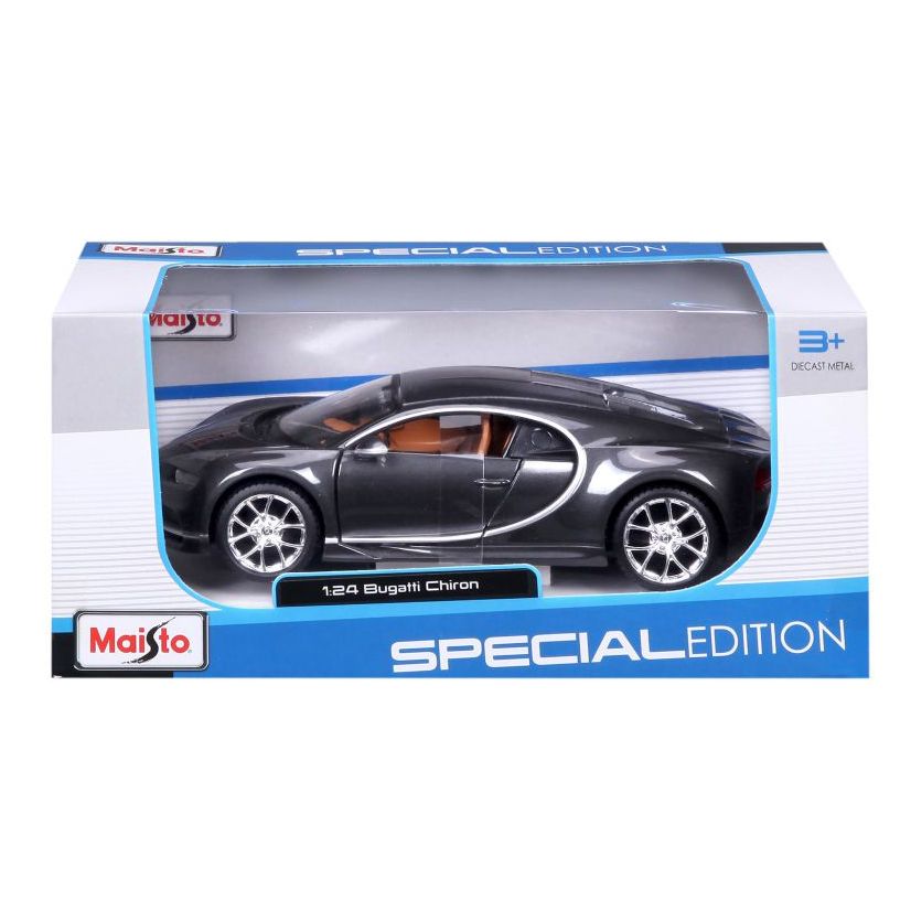 MAISTO 1:24 Die-Cast Special Edition Bugatti Chiron in Grey 31514G ...