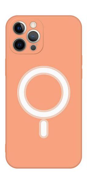 silicoe cover For iphone 13 pro max/13 pro/13/13mini soft case Magnetic orang