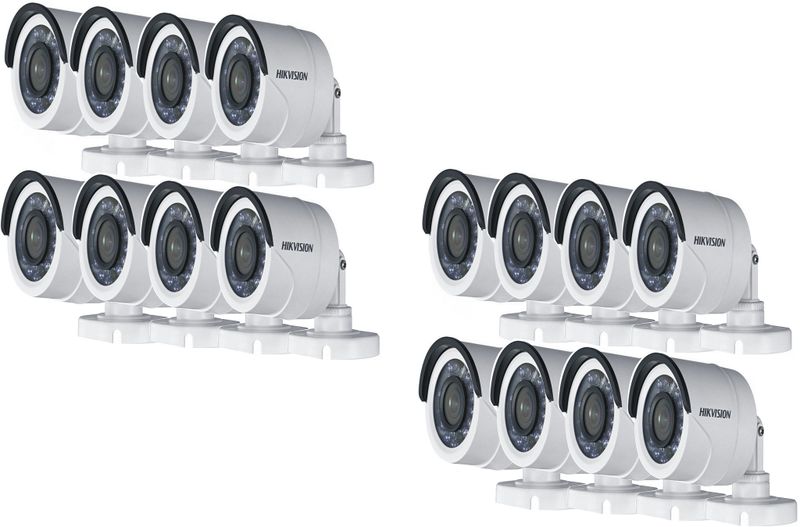 16 Security Cameras DS2CE16D0TIRF 2.8 Set For 16 Channel Analog System