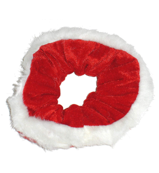 Xmas Velvet Dress Up Scrunchie x 3
