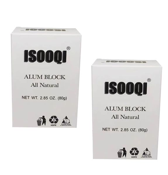 80G carton of alum stone antiperspirant and underarm deodorant 2 pieces