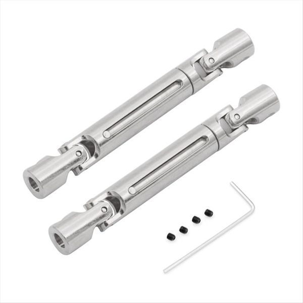 Mn82 Lc79 Metal Driveshaft Cvd for Mang Cow Mn82 Lc79 Rc Truck Silver
