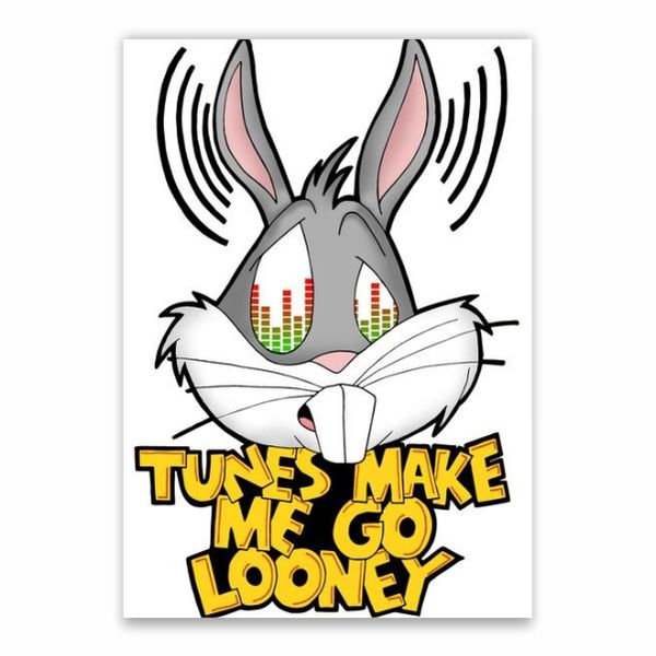 Tunes Make Me Go Looney Poster - A1