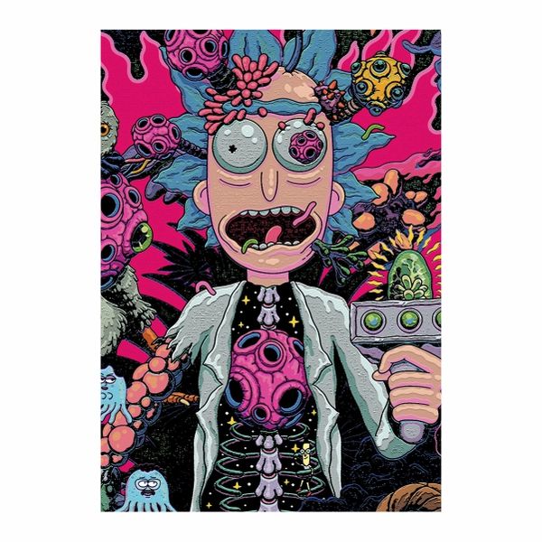 Rick &amp; Morty Pink - A1 Poster