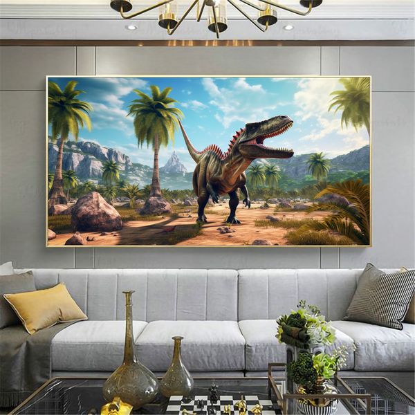 Canvas Wall Decor - Dinosour Safari - 0500