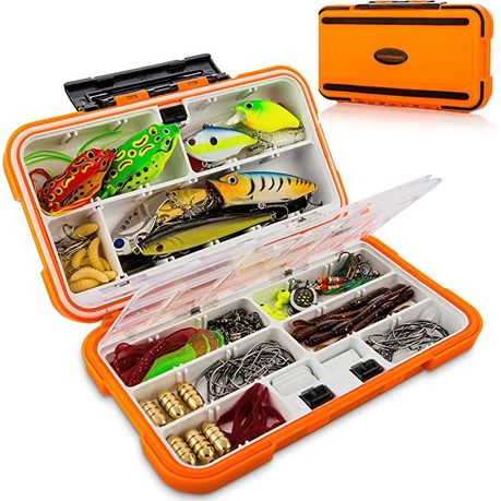 CALANDIS® Fishing Box Multifunction Fishing Tackle Box for Sinkers Hooks  Fishing Lures