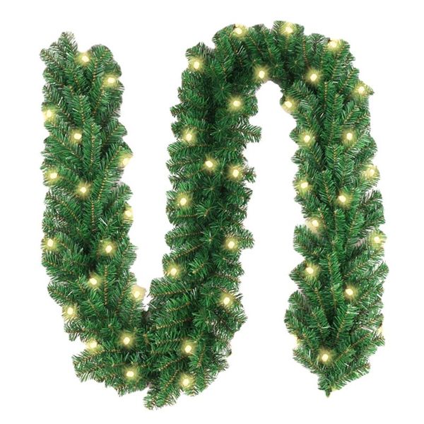 2 pack Northern Lights 2.7m Garland with Lights