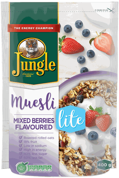 Jungle Mixed Berries Lite Muesli 400g
