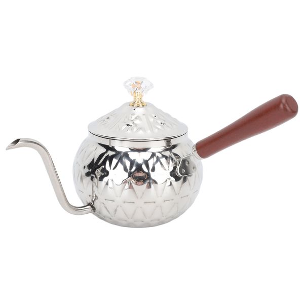 Stainless Steel Gooseneck Pour Over Kettle Wood Handle