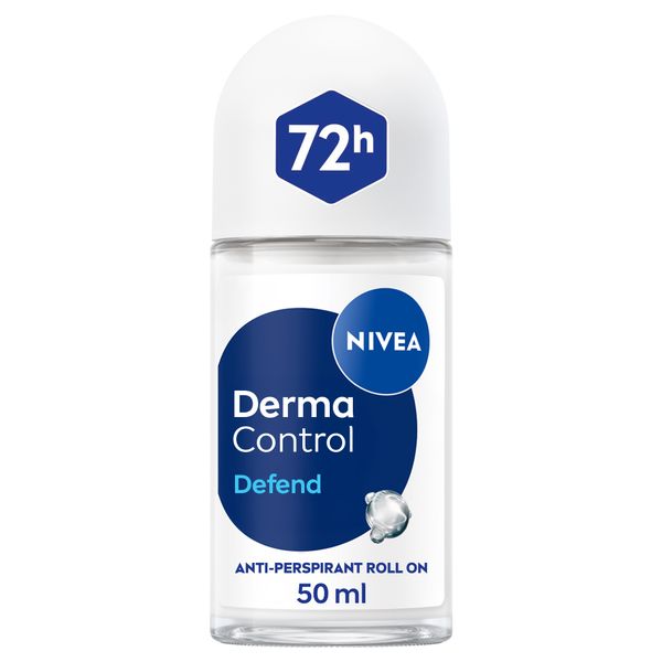 NIVEA Derma Control Defend Anti-Perspirant Roll-On 50ml, 72h Protection