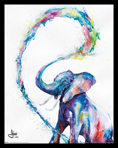 Marc Allante Elephant Framed Mini Poster (40 x 50cm)