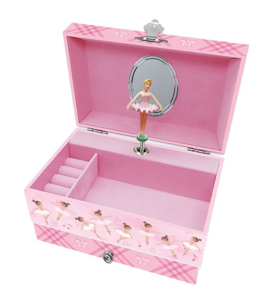 Musical Ballerina Square -Shaped Jewellery Box 190 X 120 X 120mm