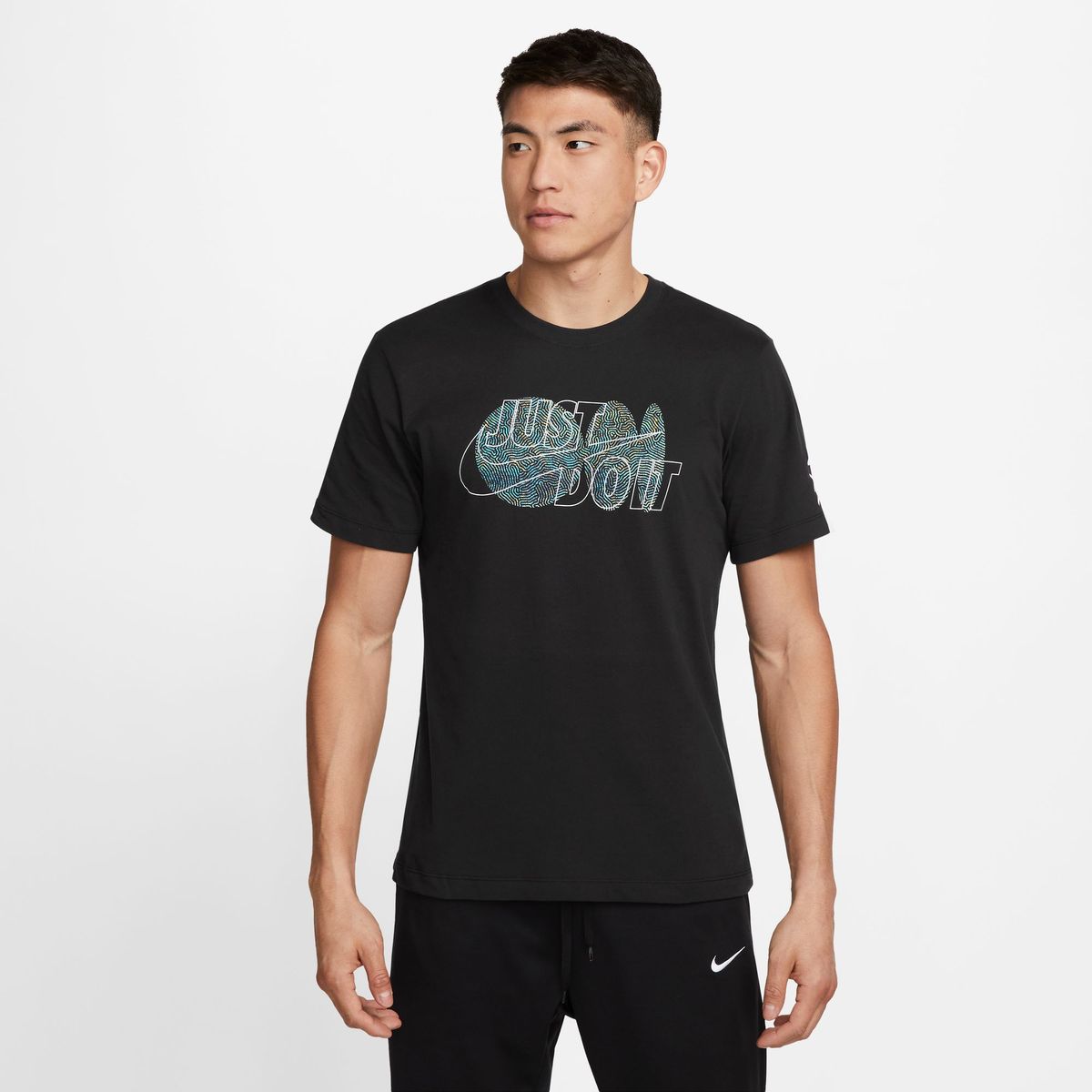 Nike Men's Dri-FIT Short Sleeve T-Black Shirt | Shop Today. Get it ...