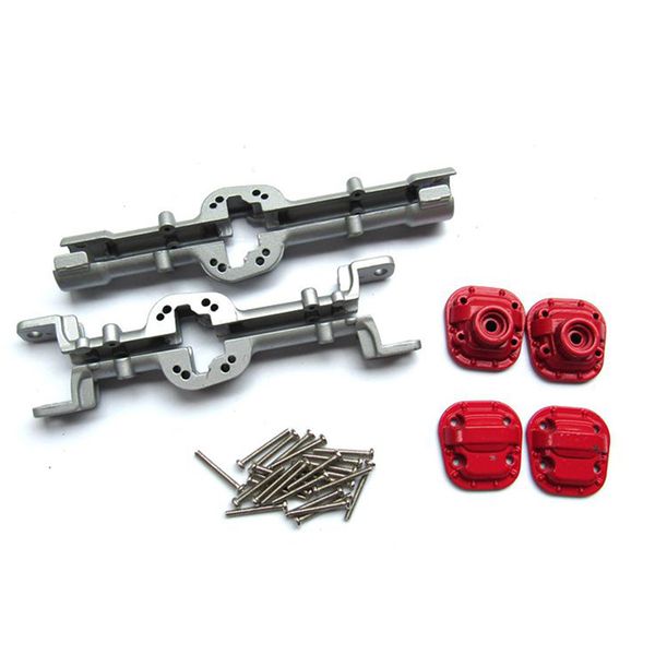 Metal Front And Rear Bridge Axle Housing Case For Mn D90 D91 Silver
