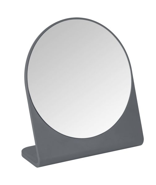 Wenko - Cosmetic Mirror17Cm Dia - Macron Model - Anthracite