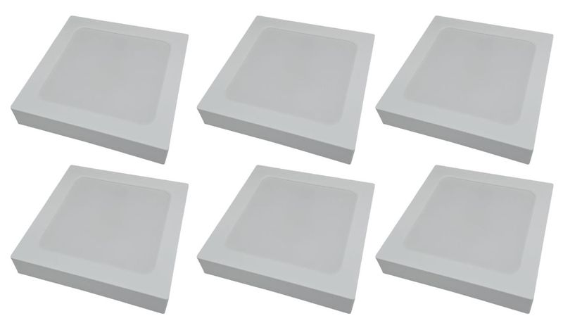 LED Panel Light 12W 174mm x 174mm - 6 Pack Cool White