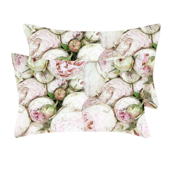 I Love it Here - Satin Pillowcase Pair - Peony