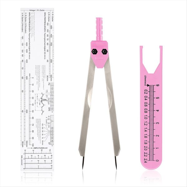 Ekg Calipers Ecg Calipers Measuring Tool With Ruler Ekg Caliper