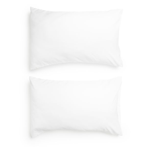 George &amp; Mason - Microfibre 2 Pack King Pillowcases - White