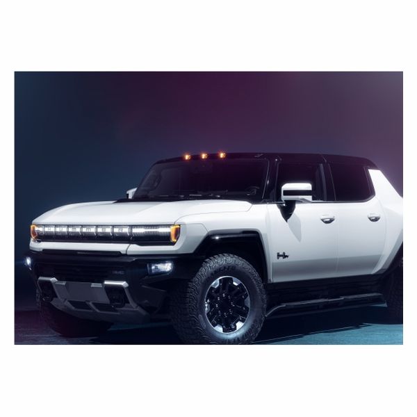 Hummer White Abstract - A1 Poster
