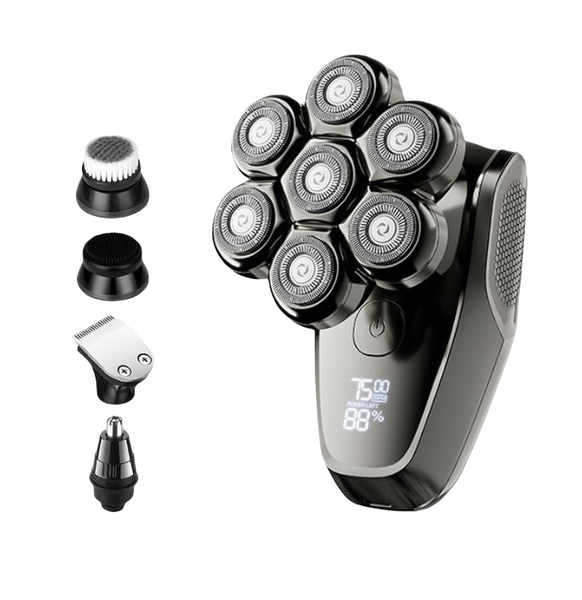 7D Head Shavers for Bald Men Detachable Head Shaver Dry Wet Electric Shaver