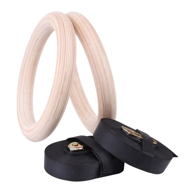 2 Piece Gymnastics Rings(23.5cm Diameter) with 38mm Nylon Straps - 4.5m Length