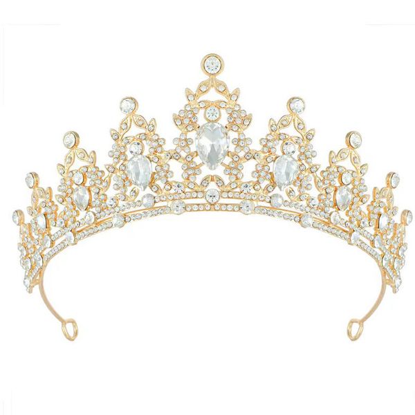 Moonight Wedding Crown for Bride Rhinestone Princess Tiara for Women Queen