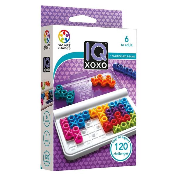 Smart Games XOXO Hugs &amp; Kisses Logic Game - Travel size for age 6 to adult