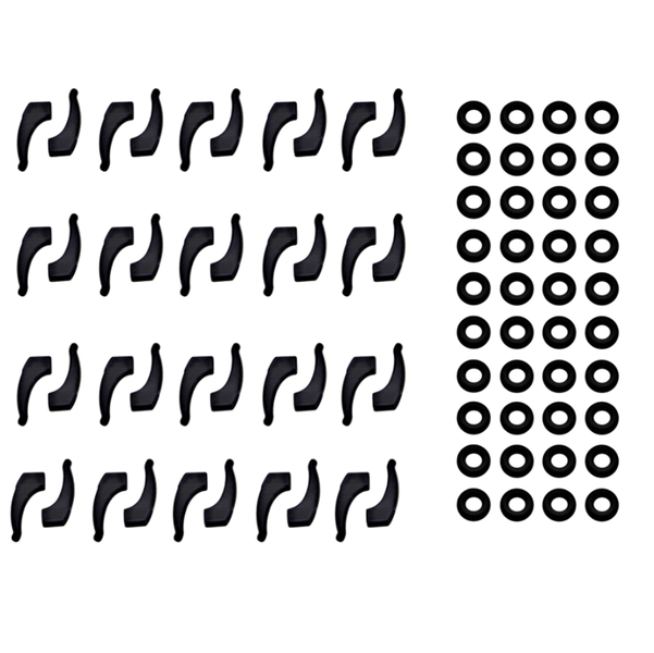 Anti Slip Ear Tips For Glasses, Silicone Eye Cup Legs Back Support-40 Pairs