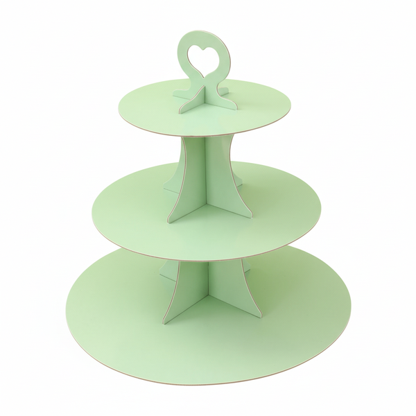 Reusable Cardboard 3-Tier Cupcake Dessert Diplay Stand