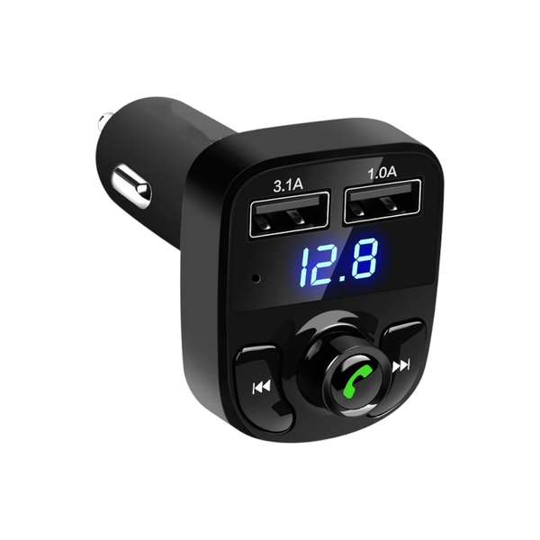 Triple-Port Bluetooth 5.0 FM Transmitter &amp; PD Fast Charger - RGB Edition