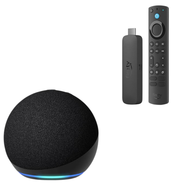 Amazon Echo dot 5th Gen + 4K 2023 Fire Stick (Charcoal) (Parallel Import)