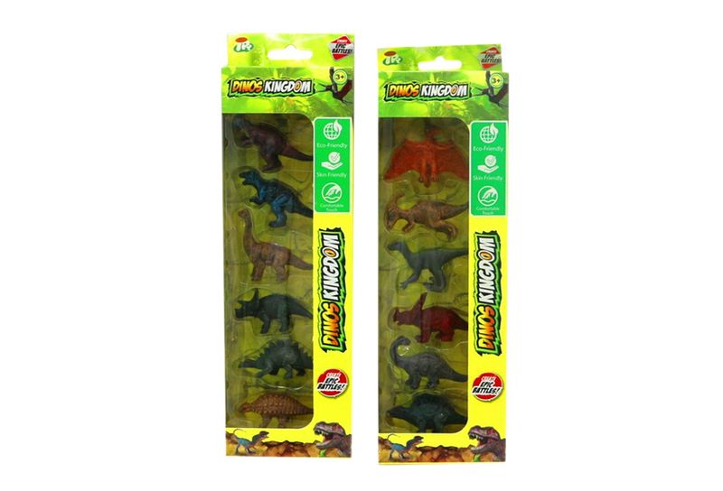 6 Pce Dinosaurs in W/B 2 Blind Box