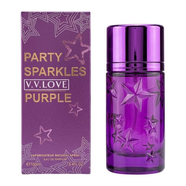 V.V.LOVE Party Sparkles Purple Eau de Parfum 100ml For Her Natural Spray