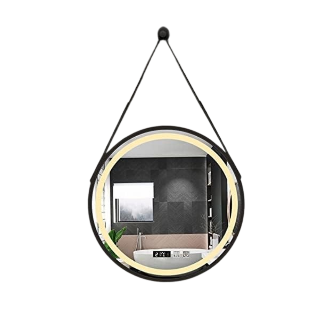 Arole LED Bathroom Mirror with Anti-Fog & Circular Design | Shop Today ...