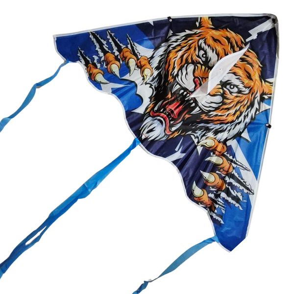 Kids Tiger Kite | Easy-Fly Tiger Kite for Outdoor Play | Wind Kite